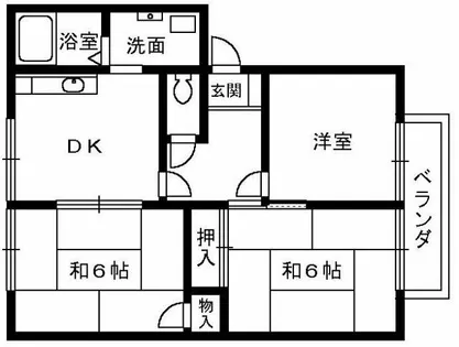 フレグランス鳳【2階】の間取り