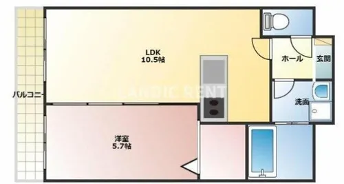 BJハウス博多【7階】の間取り