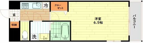 JMFレジデンス海老江【13階】の間取り