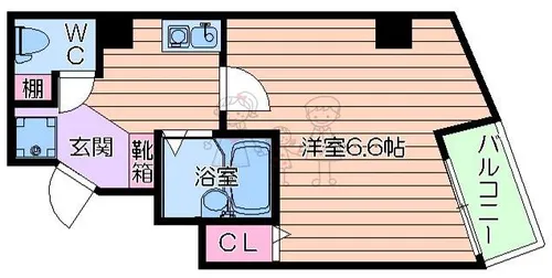 パークメゾン住吉【3階】の間取り