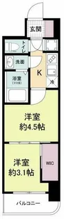 セレニテ難波グランデシュッド【3階】の間取り