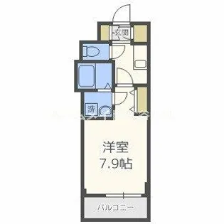 BPRレジデンス江坂【4階】の間取り