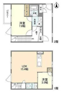 RA-ASHIYA【204号室】の間取り