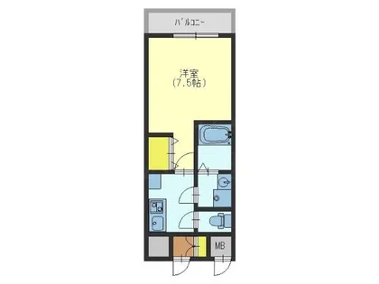 グランデュール大今里西【3階】の間取り