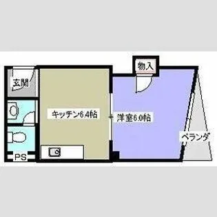 プチシャトー徳井【3階】の間取り