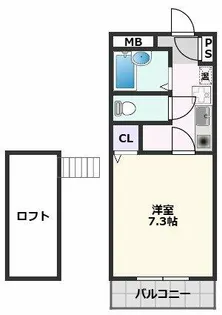 DS正雀【3階】の間取り
