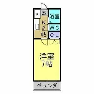 アーバン花園【2D号室】の間取り