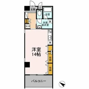 ザ ライフ南久留米スタイル【308号室】の間取り