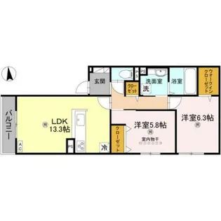 orchidea 大鳥【2階】の間取り