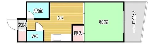 サンポートハイム大今里【2階】の間取り