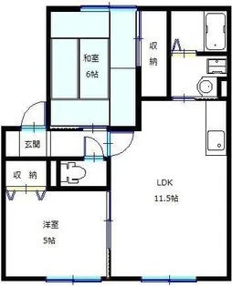 ソレジオ新町B・C(管理)【103号室】の間取り