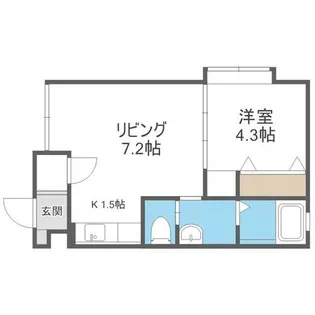 AMAPOLAII【303号室】の間取り