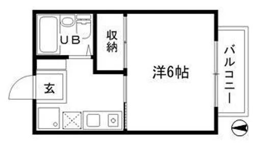 レッセ・フェール新在家【202号室】の間取り
