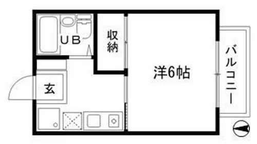 レッセ・フェール新在家【202号室】の間取り