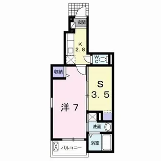 ラインハイム足立山 C棟【1階】の間取り