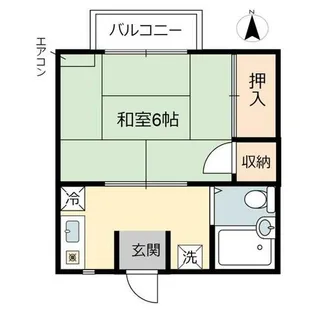 京口アパート【106号室】の間取り
