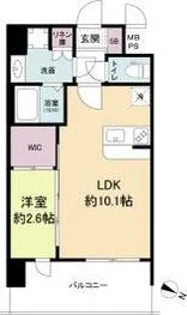 セレニテ十三ミラク【3階】の間取り