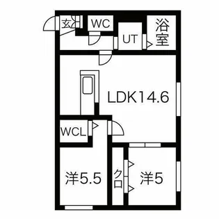 ラベイユドール【2階】の間取り