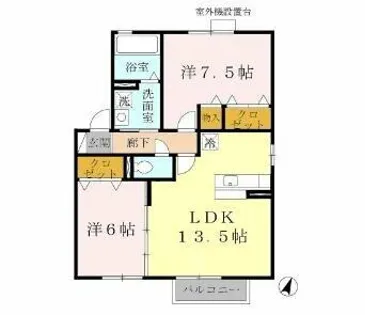 ウィルモア垂水【2階】の間取り