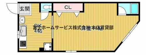 松栄ハイツ【3階】の間取り
