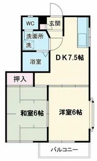 コーポ愛Ⅱ【2階】の間取り