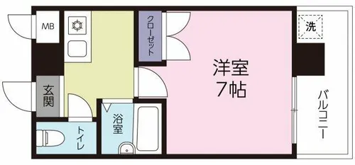 ユースハイツMD【5階】の間取り