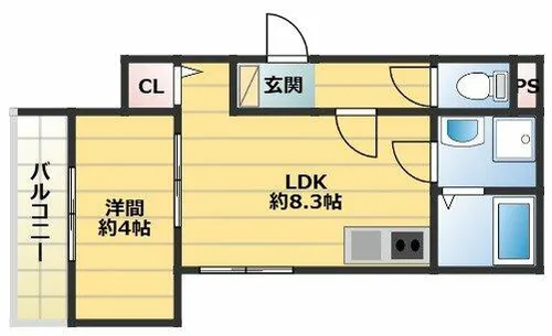 THE NOBLES 戸畑Ⅰ【2階】の間取り