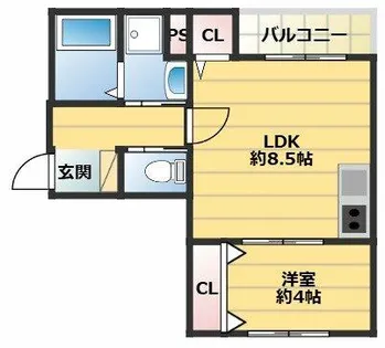 THE NOBLES 戸畑Ⅰ【2階】の間取り