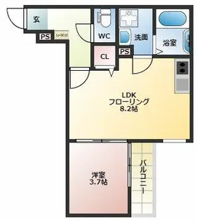 doro片野【2階】の間取り