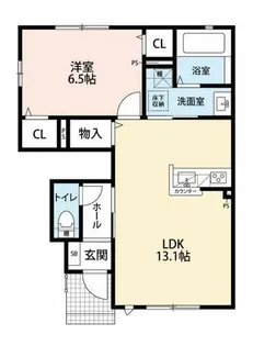 パストラル沼2【1階】の間取り