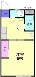 Fアパルトメント皿山町【2階】の間取り