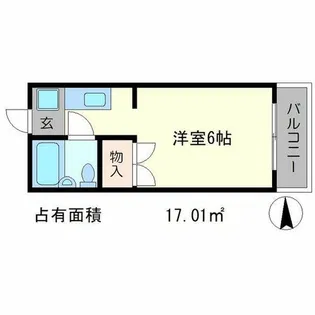 メゾンジョアPart1【2階】の間取り