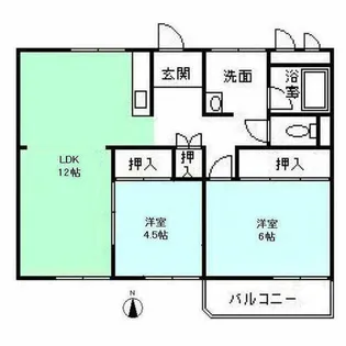 アネックス【102号室】の間取り