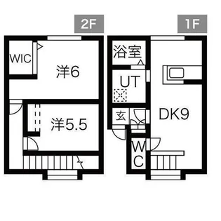 大洋ハイツB棟【106号室】の間取り