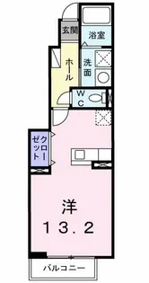 リヴェール喜【1階】の間取り