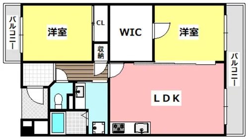 南茨木グリーンメゾン【3階】の間取り