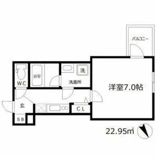 ミュプレ北浜EAST【6階】の間取り