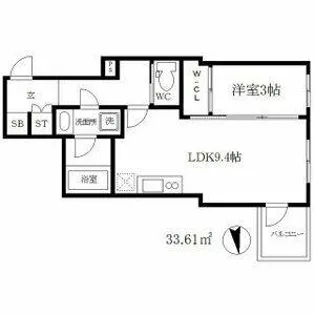 ミュプレ北浜EAST【2階】の間取り