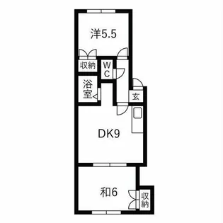コーポニューリバー【1階】の間取り