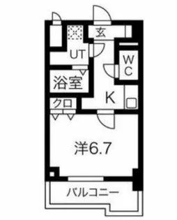 S-RESIDENCE難波Viale【5階】の間取り