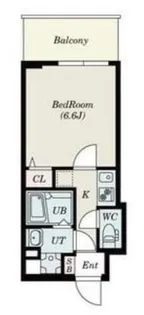 S-RESIDENCE新大阪Ridente【8階】の間取り