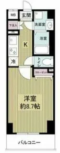 ドゥーエ玉造【5階】の間取り