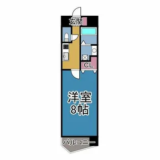 THE BAY FLAT(ザベイフラット)【3階】の間取り