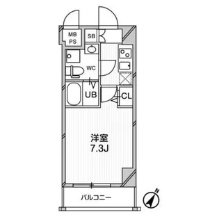 エグゼ新大阪南【8階】の間取り