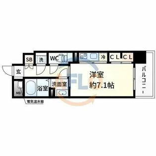 LUMINOUS新大阪【3階】の間取り