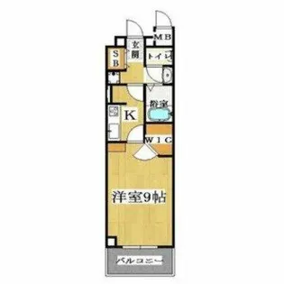 CITY SPIRE桜川Ⅱ【7階】の間取り