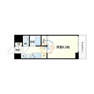 エステムコート新大阪Ⅵエキスプレイス【12階】の間取り