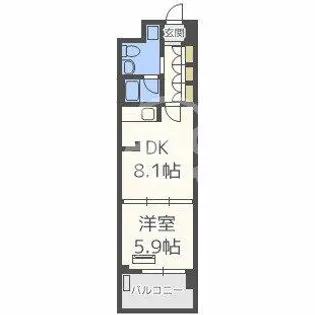エグゼレジデンスタワー【2階】の間取り