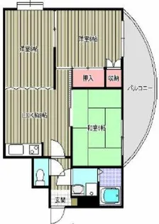 シャトークレインヒル【602号室】の間取り