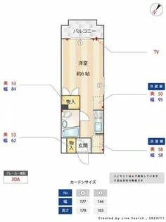 メゾンドやまと高宮【203号室】の間取り